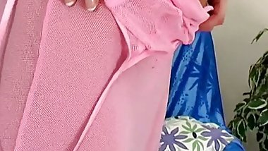 European babe loves to lick her pink dildo and then stick it in her sweet pussy