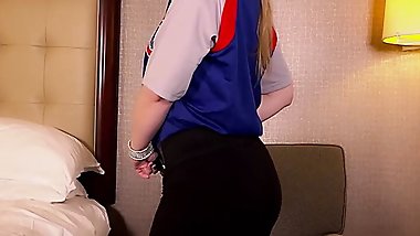 Cunt Stuffing Baseball Fan Sunny Lane Finger Fucks And Cums!