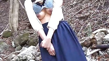 I Picked Up an Old Lady in the Countryside and Enjoyed Outdoor Sex! - Part.1