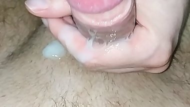 Hot sexy girl handjob and passionate blowjob with big cumshot