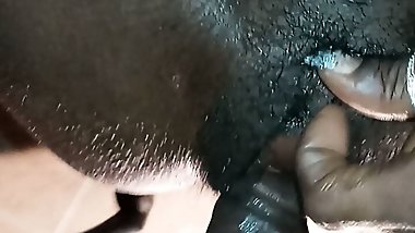 Slim Ebony Pussy Dicked Down