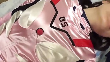 A Japanese Mature Wears a Mari Makinami Illustrious Cosplay!