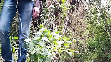 MILF stepmom takes care of stepson in nature