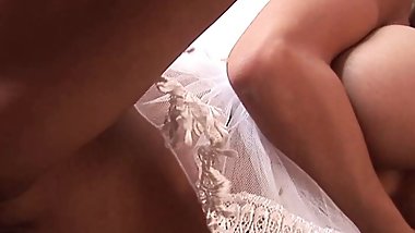 The sexy blonde milf rides a large erected penis before taking it hard from behind