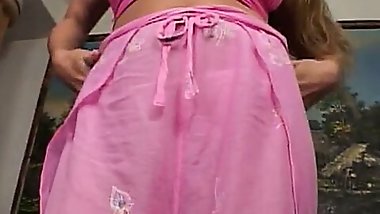 Raging hot busty desired milf fucks like a goddess on the blue sofa