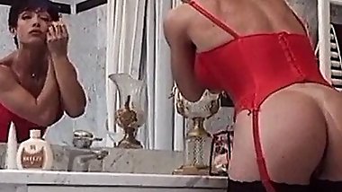 Brunette MILF prepares for merciless fuck with young lover