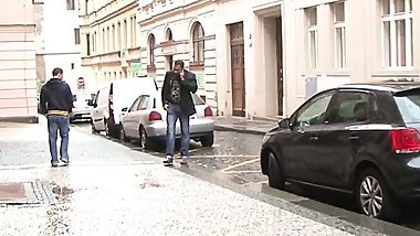 Gabriella has anal interracial sex with a black cock