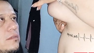 suck my big tits full of saliva please