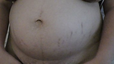 Homemade stepmommy secretly showing to you her naked pregnant body, hairy pussy and huge lactating boobs - Milky Mari