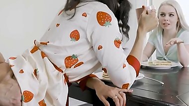 Busty Milf Penny Barber And Her Stepson Welcome Petite Babe Haley Spades To Their Freeuse Household