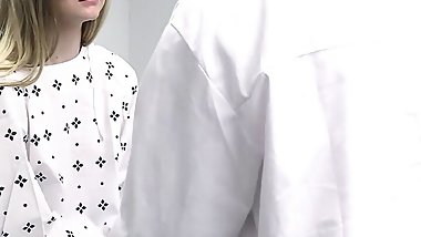 Perv Doctor - Cute Babe Harlow West Gets Used And Fucked In Perv Threesome With Doctor And Nurse