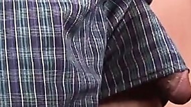 Short haired babe gives head to this black dude and then fuck in a doggy style position