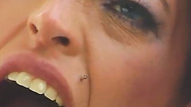 Busty red head bends over and gets pounded hard from the rear