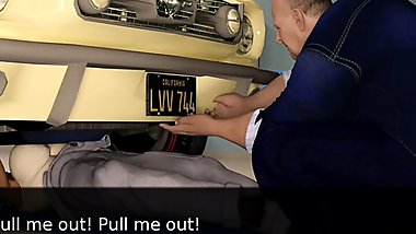 Project Hot Wife &ndash; The Mechanic Almost Saw My Pussy