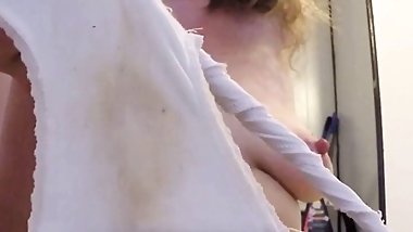 Fucking My Pussy In Stained Cummy Panties