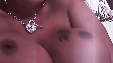 Amazing threesome action with a blonde milf and a beautiful Indian woman getting their assholes fucked hard